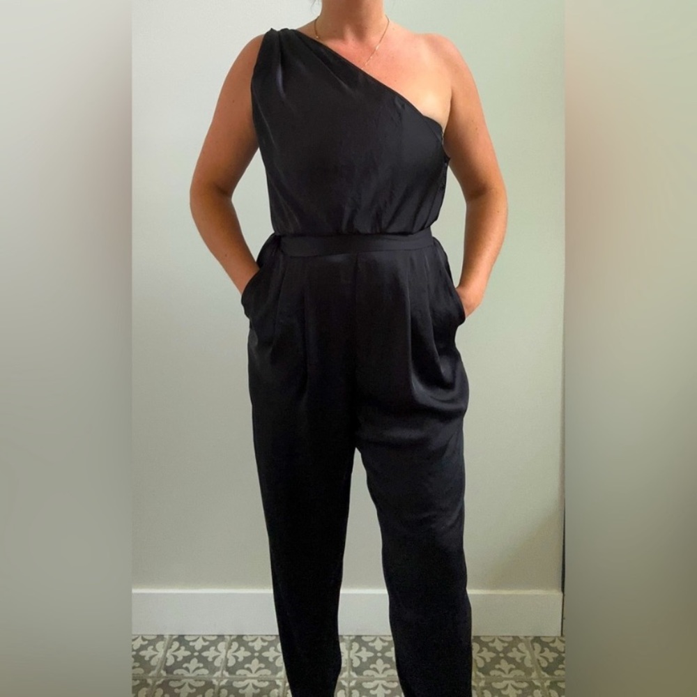 Club Monaco silk jumpsuit